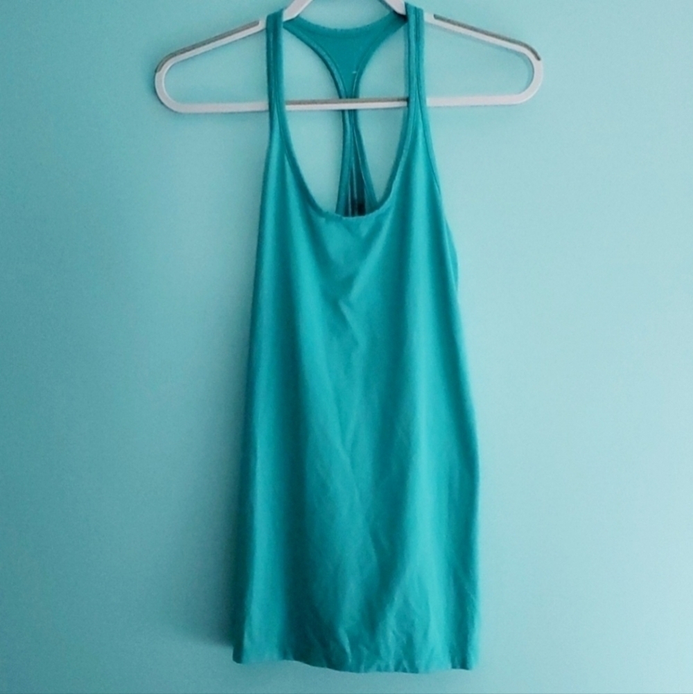 Nike Dri-fit Teal Slim Fit Racerback Tank Top Athletic Athleisure Women's Small
